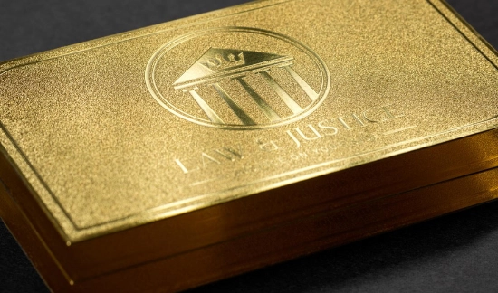 Gold Metal Business Card