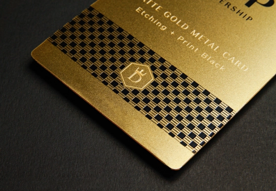 gold metal card